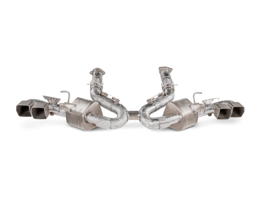 Akrapovic 2020 Chevrolet Corvette Stingray (C8) OPF/GPF Slip-On Line (Titanium) w/ Titanium Tips - S-CO/TI/4