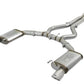 aFe MACHForce XP 3in 304 SS Cat-Back Exhausts w/ Polished Tips 15-17 Ford Mustang GT V8-5.0L/V6-3.7L - 49-33072-1P