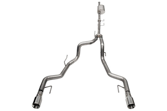 Corsa 2021-2025 Ford F-150 SuperCrew/5.5ft Bed 3.5L V6 Sport Cat-Back Dual Rear Exit-Polished - 21185