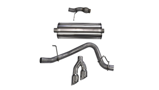 Corsa 2015-2020 Chevy Tahoe/GMC Yukon Cat-Back Exhaust Sport 3in Single Side Twin Polished 4in Tips - 14859