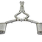 aFe MACHForce XP 3in 304 SS Cat-Back Exhausts w/ Black Tips 15-17 Ford Mustang GT V8-5.0L/V6-3.7L - 49-33072-1B
