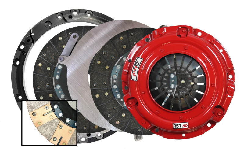 McLeod Racing RST HD Twin - For Small Diameter Flywheel - Black Ring - 1-1/16 x 10 Spline - 6913-03MD