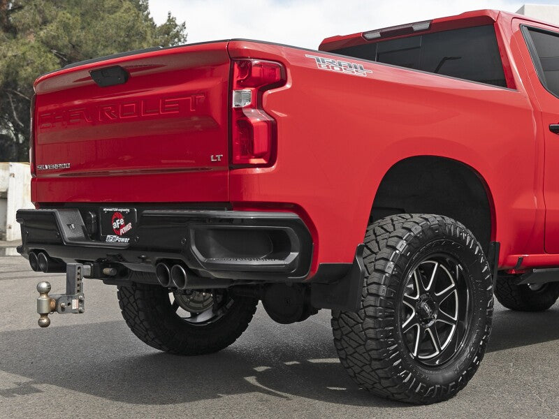 aFe 23-24 GM Trucks L6-3.0L (td) LZ0 Vulcan Series 3in 304 SS DPF-Back Exhaust System w/ Black Tip - 49-34146-B
