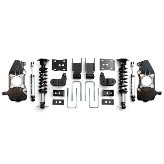 QA1 21-25 Ford F150 4WD Single Adjustable Lowering Kit w/ Spindles - 3.5-5.5in - LK11-FF04