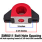 BMR Universal 1.5in Billet Aluminum Sway Bar Mount Mount (Polyurethane) - Black - SMK011