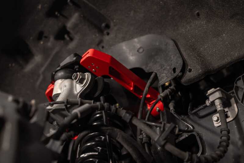 UMI Performance 15-25 Ford F-150 Adjustable Upper A-Arm Kit - Red - 6565-R