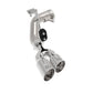 aFe Rebel Series 3in 304 SS Axle-Back Exhaust Side Exit w/ Polished Tips 19 Ford Ranger L4-2.3L (t) - 49-33110-P