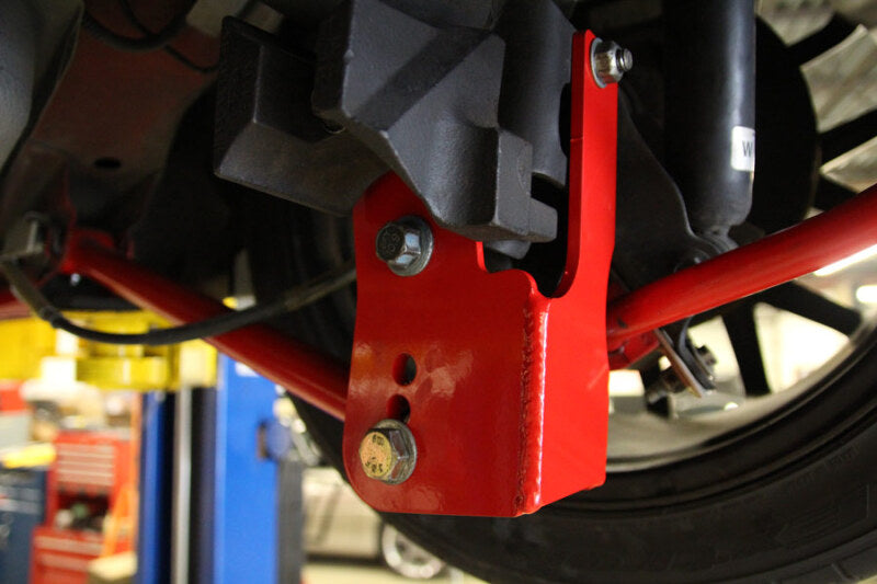 UMI Performance 05-14 Ford Mustang Rear Control Arm Relocation Brackets- Bolt In - 1060-B