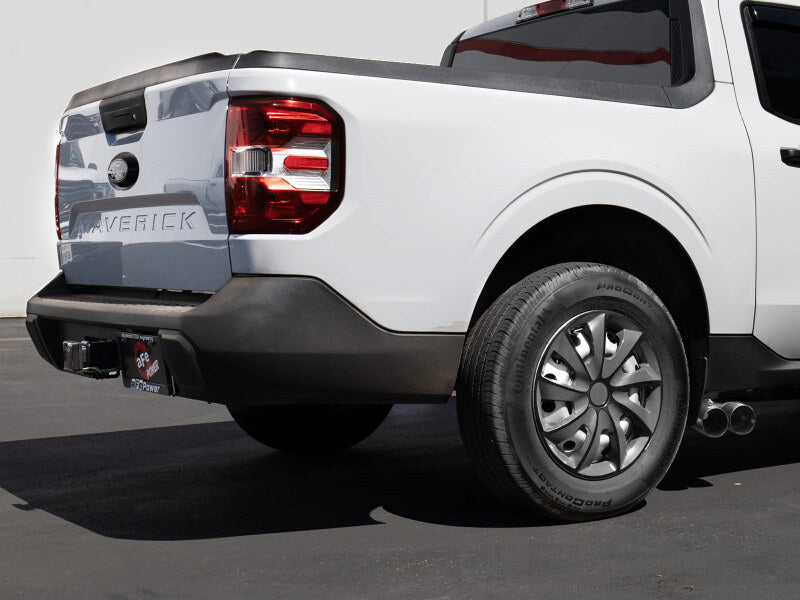 aFe Rebel Series 2-1/2in 304 Stainless Steel Cat-Back w/ Black Tip Ford Maverick 22-26 L4-2.5L FWD - 49-33155-B