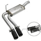 aFe Rebel Series CB Middle-Side Exit SS Exhaust w/ Black Tips 09-16 GM Silverado/Sierra V6/V8 - 49-44070-B