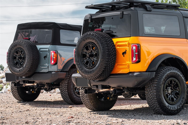 Corsa 21-25 Ford Bronco 2.7L 2-Door 2.75in Cat-Back Dual Rear Exhaust w/4in Straight-Cut Polish Tips - 21208
