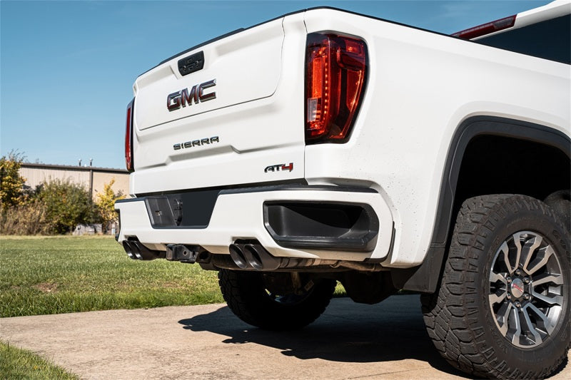 Corsa 19-23 GMC Sierra 1500 Cat-Back Dual Rear Exit with Twin 4in Black Powder Coat Pro-Series Tips - 21200BPC