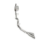 Corsa 2021-2025 Ford F-150 SuperCab/6.5in Bed 3.5L V6 Sport Cat-Back Single Side Exit-Polished - 21166