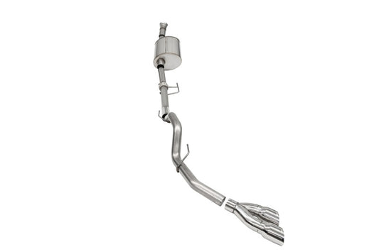 Corsa 2021-2025 Ford F-150 SuperCab/6.5in Bed 3.5L V6 Sport Cat-Back Single Side Exit-Polished - 21166
