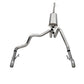 Corsa 2022-2024 Chevrolet Silverado 1500 Cat-Back Dual Rear Exit with Turn Down Tail Pipes - 21239
