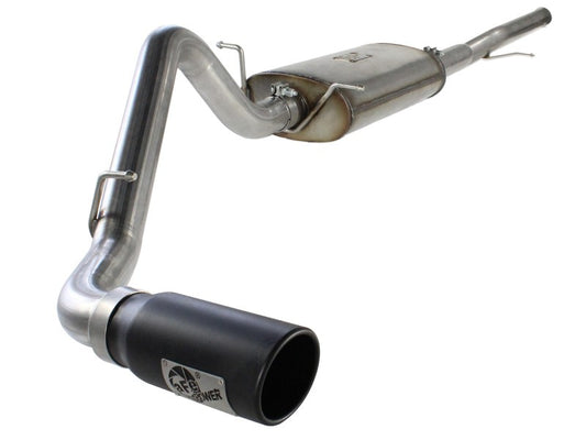aFe MACHForce XP Exh CB, GM Silverado/Sierra 1500 2014 V*-5.3/6.2L Black tip - 49-44038-B