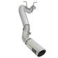 aFe ATLAS 5in DPF-Back Aluminized Steel Exhaust System w/Polished Tips 2017 GM Duramax 6.6L (td) L5P - 49-04085-P
