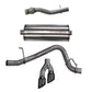 Corsa 2015-2020 GMC Yukon Denali XL 6.2L V8 3in Cat-Back Single Side Exit Twin 4in Black Tips - 14749BLK