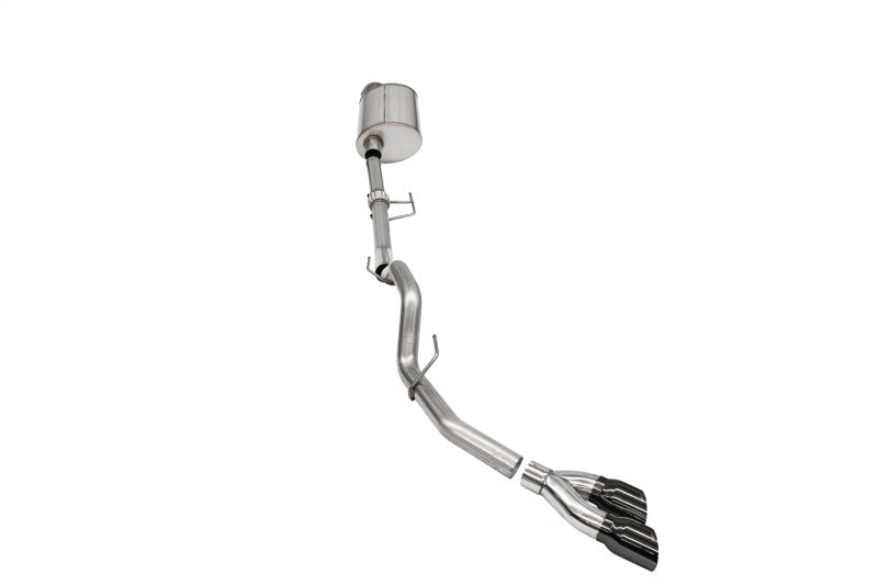 Corsa 2021-2025 Ford F-150 Regular Cab/ 8in Bed 3.5L V6 Sport Cat-Back Single Side Exit-Black PVD - 21163BLK