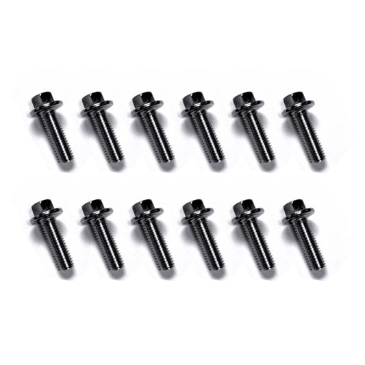 Kooks LS Engine Header Bolts and Locking Hardware Qty 12 - M8 - 1.25 x 25mm Bolts - BK110