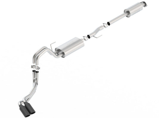 Borla 15-17 F-150 2.7L/ 3.5L EcoBoost/ 5.0L V8 4in. Tip Side Exit S-type Exhaust Black Chrome - 140618BC
