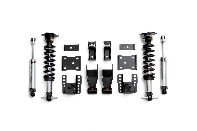 QA1 14-18 Chevy Silverado 4WD Dual Adjustable 4-6in Lowering Kit w/ Spindles - LK22-GMT04