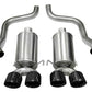 Corsa 2005-2007 Chevrolet Corvette C6 6.0L V8 Black Xtreme Axle-Back Exhaust - 14469BLK