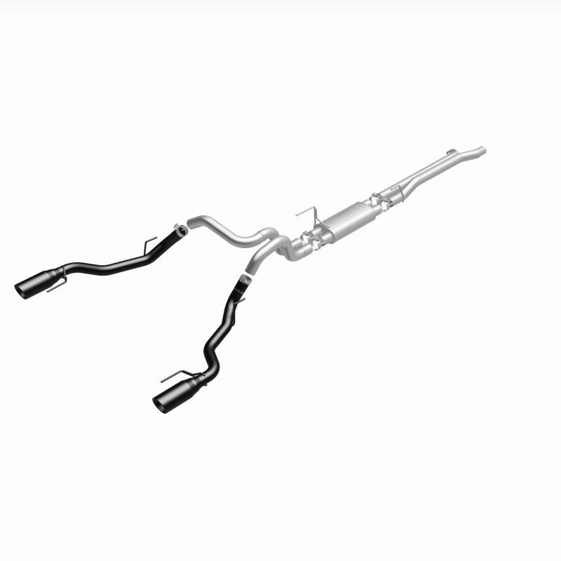 MagnaFlow SYS Cat-Back 2017 Ford F-150 Raptor 3.5L Dual Black Coated 3in Tips - 19350