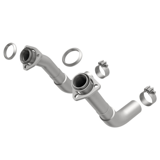 MagnaFlow 66-72 Chevy C10 Pickup V8 2-Piece Front Exhaust Pipe Kit (2in Tubing/Clamps/Inlet Flanges) - 15380