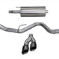 Corsa 2015-2020 Ford F-150 5.0L V8 (Super Crew Cab) Black Sport Single Side Dual 4in Tips CB Exhaust - 14837BLK