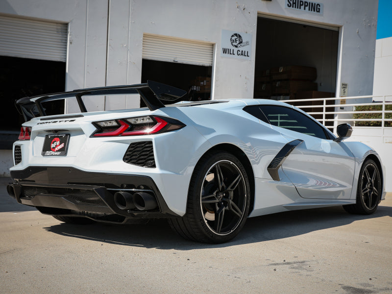 AFe MACH Force-Xp 304 Stainless Steel Cat-Back Exhaust Black 2020 Chevrolet Corvette C8 - 49-34124NM-B