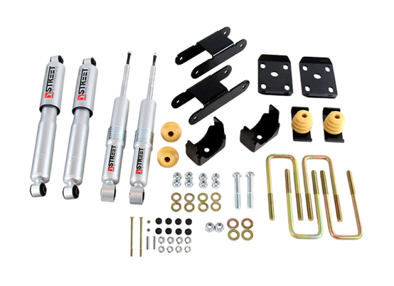 Belltech LOWERING KIT 18-20 Chevy Colorado/Canyon All Cab/SB -0-3in F / -4in R w/ Street Perf Shocks - 1100SP