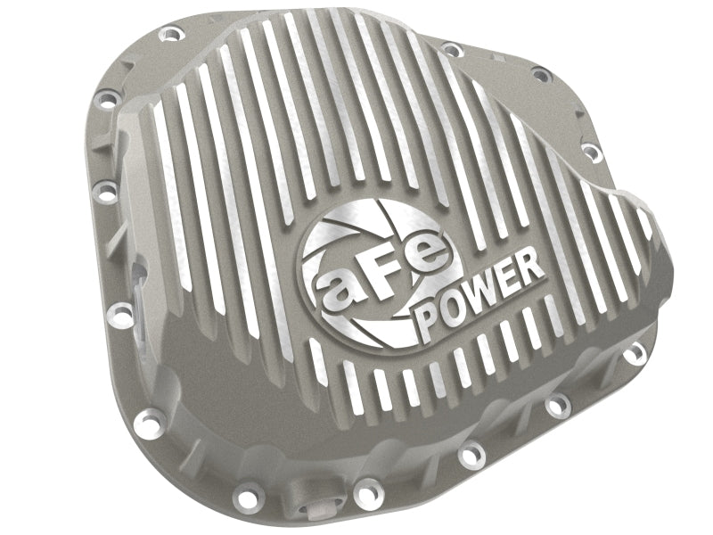 aFe POWER Street Series Rear Diff Cover Raw w/ Machined Fins Ford F-250/350 23-26 (Sterling 11.6) - 46-71490A