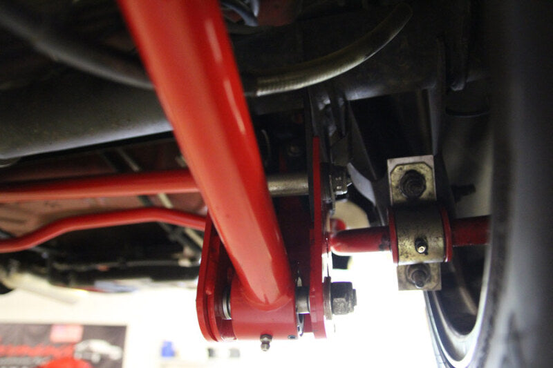 UMI Performance 05-14 Ford Mustang Rear Control Arm Relocation Brackets- Bolt In - 1060-R