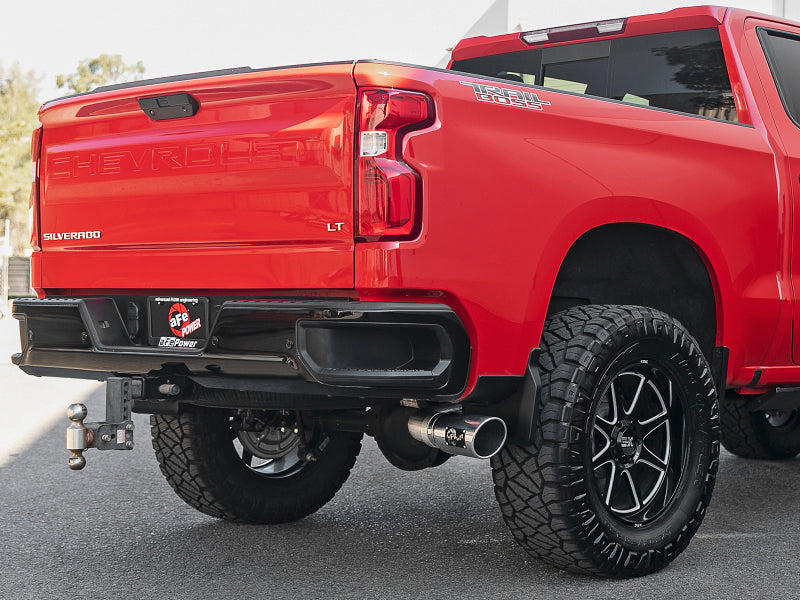aFe Apollo GT Series 2019 GM Silverado/Sierra 1500 4.3L/5.3L 409 SS CB Exhaust System w/Polished Tip - 49-44107-P