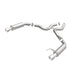 MagnaFlow Axle Back, SS, 3in, Competition, Dual Split Polished 4.5in Tip 2015 Ford Mustang GT V8 5.0 - 19103
