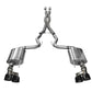 Corsa 2015-2017 Ford Mustang GT 5.0 3in Cat Back Exhaust Black Quad Tips (Sport) - 14337BLK