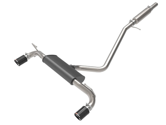 aFe Ford Bronco Sport 21-22 L3-1.5L (t)/L4-2.0L (t) Vulcan Cat-Back Exhaust System- Carbon Tips - 49-33142-C
