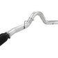 aFe Atlas 5in DPF-Back Aluminized Steel Exh Sys Ford Diesel Trucks 11-14 v8-6.7L td wrinkled blk tip - 49-03055-B
