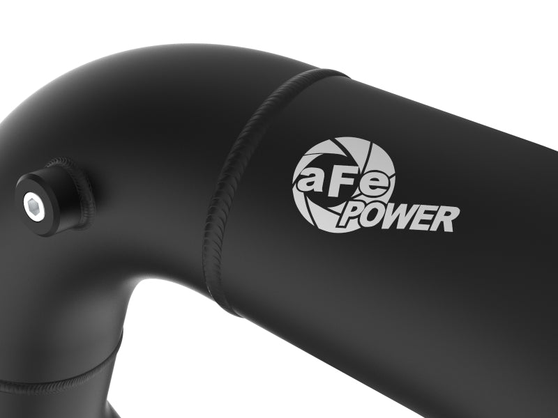 aFe 08-10 Ford Trucks V8-6.4L (td) BladeRunner 3 IN Aluminum Hot Charge Pipe - Black - 46-20079-B
