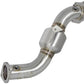 aFe Twisted Steel Down-Pipe Catted 13-16 Cadillac ATS L4-2.0L (t) - 48-34126-HC