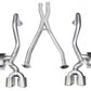 Corsa 1997-2004 Chevrolet Corvette C5 Z06 5.7L V8 Polished Xtreme Cat-Back + XO Exhaust - 14962