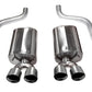 Corsa 2009-2013 Chevrolet Corvette C6 6.2L V8 Polished Sport Axle-Back Exhaust - 14108