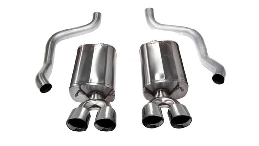 Corsa 2009-2013 Chevrolet Corvette C6 6.2L V8 Polished Sport Axle-Back Exhaust - 14108