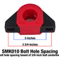 BMR Universal 1.375in Billet Aluminum Sway Bar Mount Mount (Polyurethane) - Black - SMK010