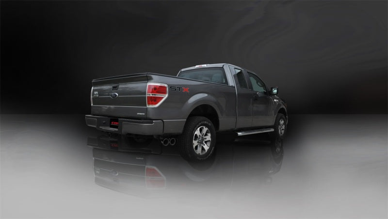 Corsa 2011-2014 Ford F-150 5.0L V8 Black Sport Cat-Back Exhaust - 14393BLK