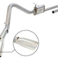 aFe MACHForce XP Exhaust 3in-3.5in SS Single Side Ext CB w/ Polish Tip 99-04 Ford F-250 V8 5.4L/6.8L - 49-43076-P