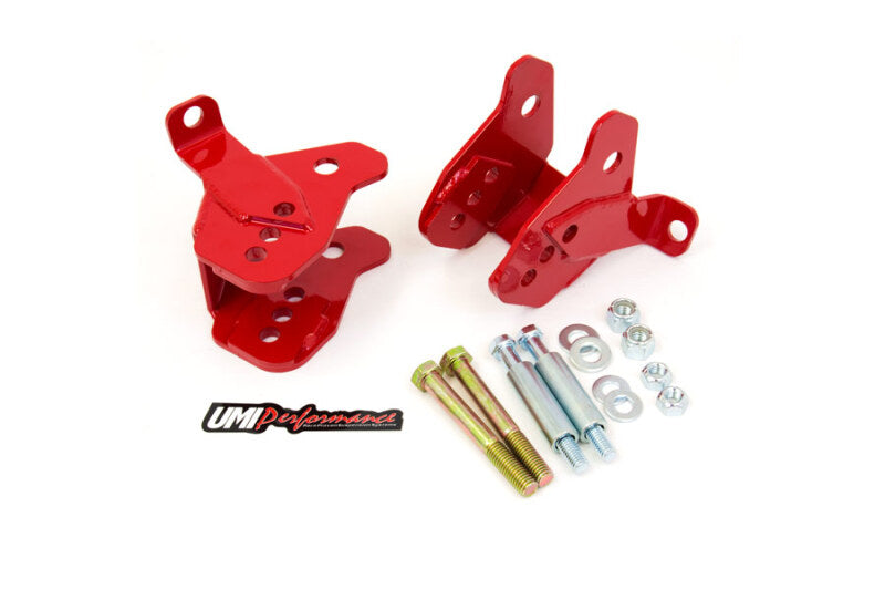 UMI Performance 64-72 GM A-Body Rear Control Arm Relocation Brackets - Bolt-In - 4012-B