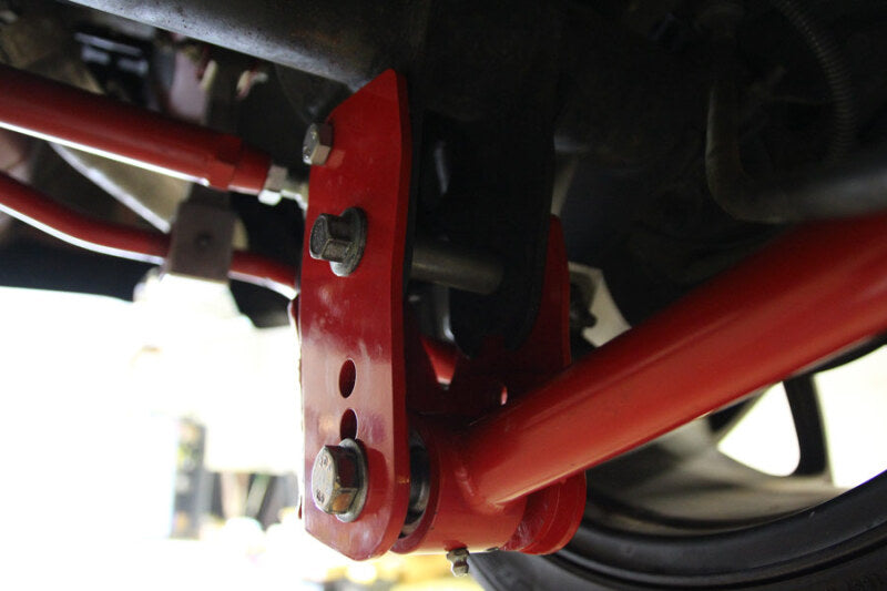 UMI Performance 05-14 Ford Mustang Rear Control Arm Relocation Brackets- Bolt In - 1060-B