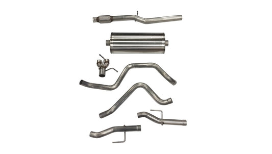 Corsa 2019-24  Silverado/Sierra 5.3L V8 3in Dual Rear Exit 157in Wheelbase Catback - Sport (No Tips) - 21043